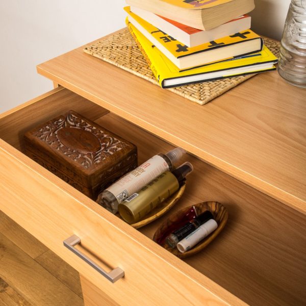 Wooden drawer open set of 4 drawers