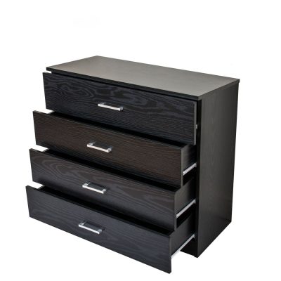 black chest of 4 drawers