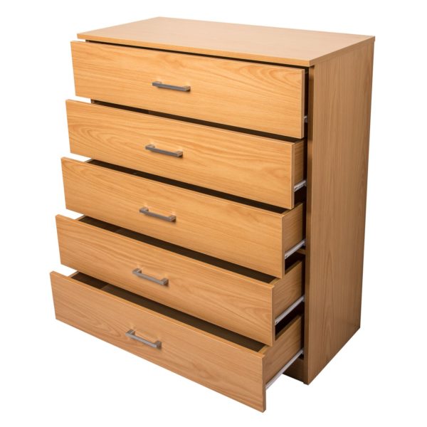 chest of 5 drawers open