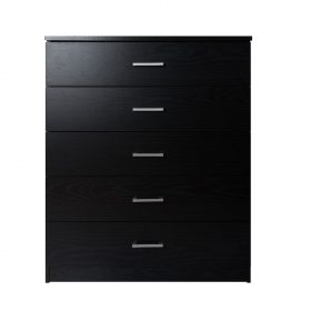 black chest of drawers