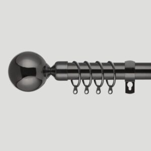 Curtain Pole - Extendable metal poles - Nikel Black