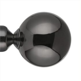 Curtain Pole - Extendable metal poles - Nikel Black