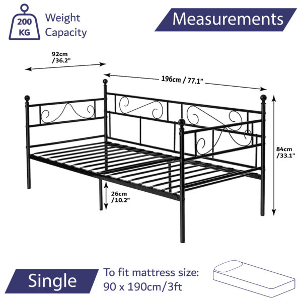 Single Day Bed Measurements