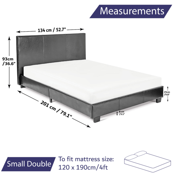 leather bed sizes