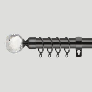 Curtain Pole - Extendable metal poles - Black Nickle