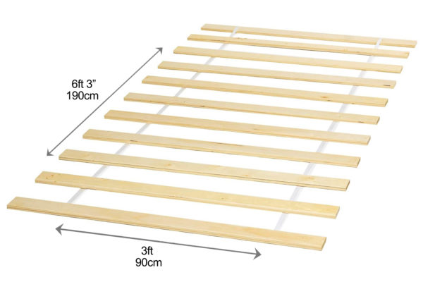 Dimensions of Single Bed Webbed Slats