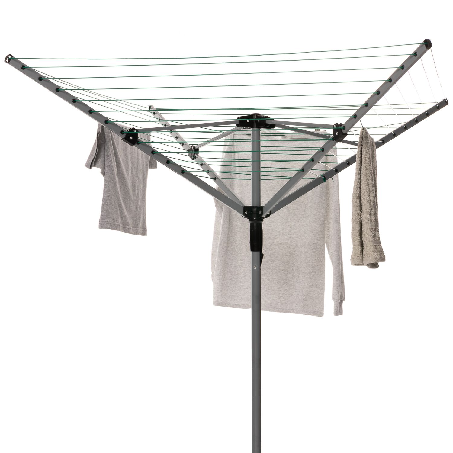 50m Rotary Airer Clothes Line Heavy Duty For Outdoors Home Treats Uk