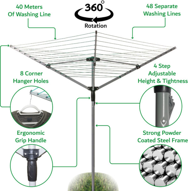 Rotary Airer Washing Line