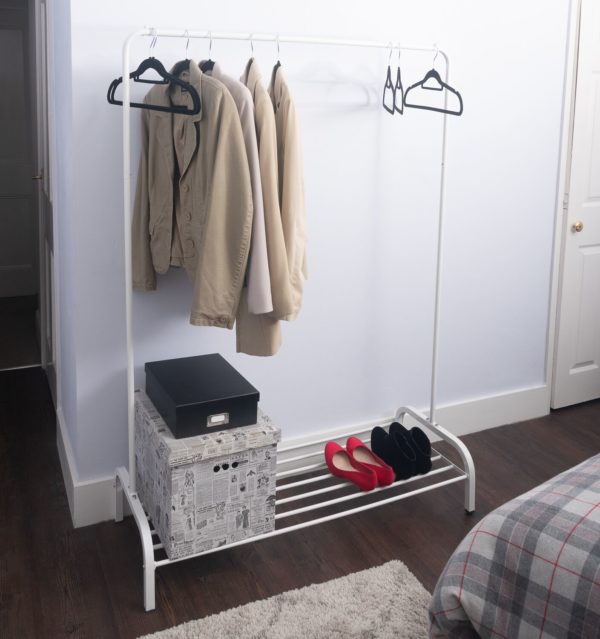 White Clothes Rail Hanging