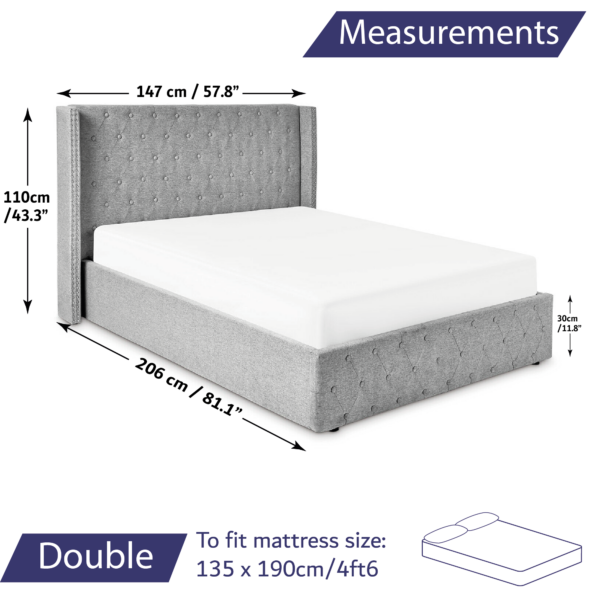 double bed measurements