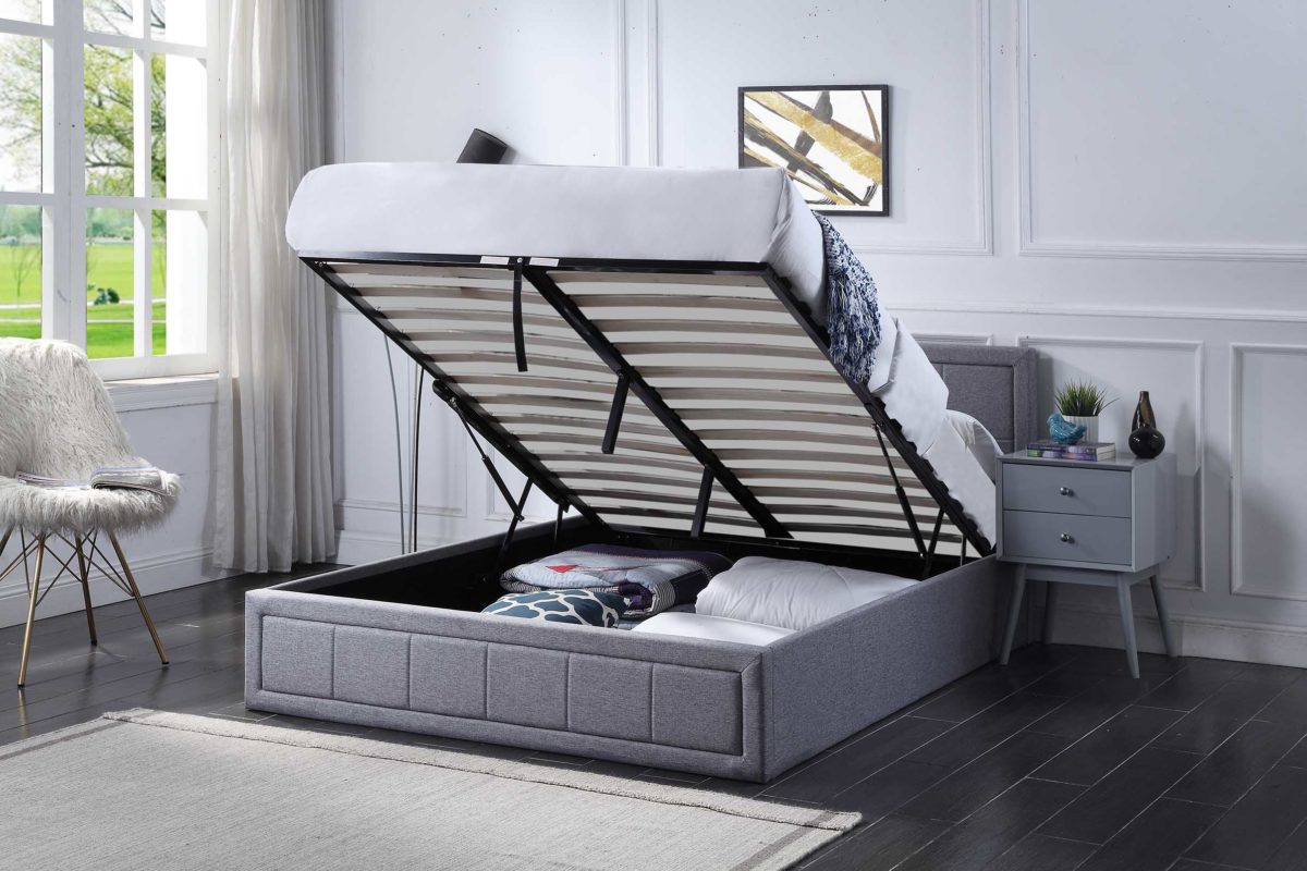 storage bed mattress lift up full xl