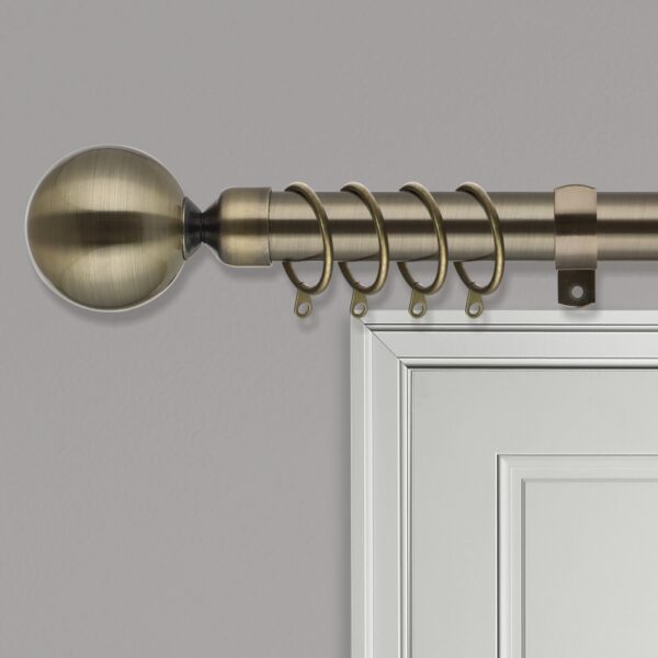 Curtain Pole - Extendable metal poles - Antique Brass