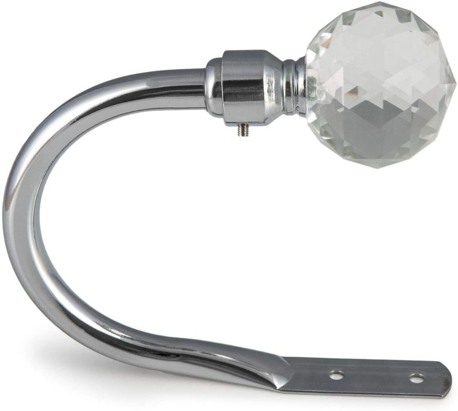 Metal Curtain Poles. Crystal, Ball, Spiral Designs Home Treats UK