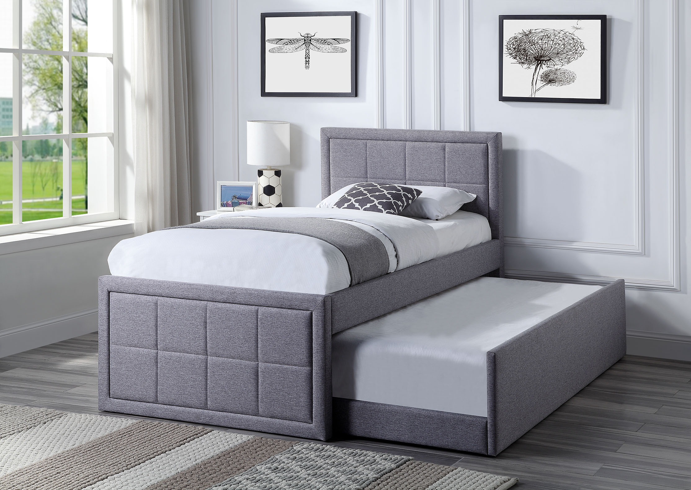 Single Trundle Bed Frame With Pull Out, King Size Bed Frame With Trundle