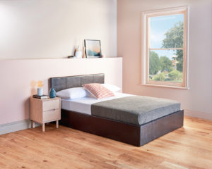 Brown Single Lift Up Storage Ottoman Bed