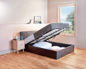 Lift from the Bottom Brown Ottoman Bed
