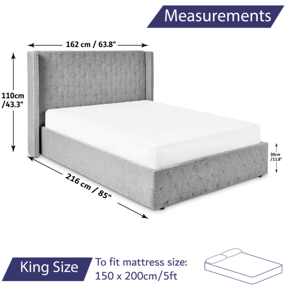 king size bed measurements