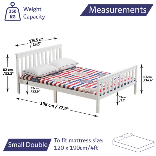 small double bed measurements