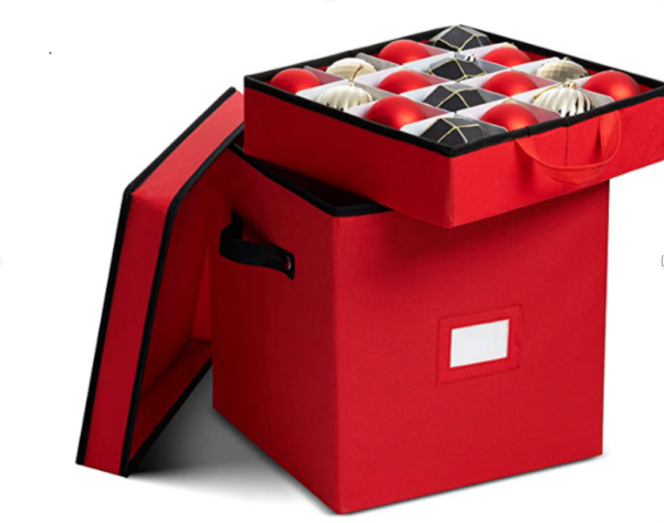 Red 64 Individual Bauble Storage Box