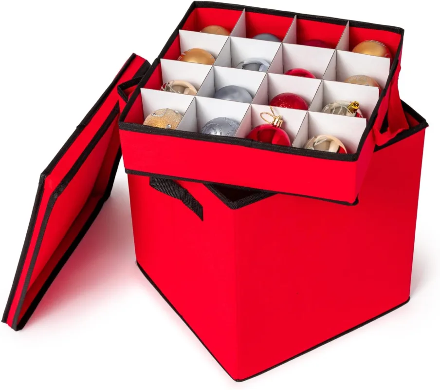 Christmas Bauble Storage Box 64 Baubles Home Treats UK