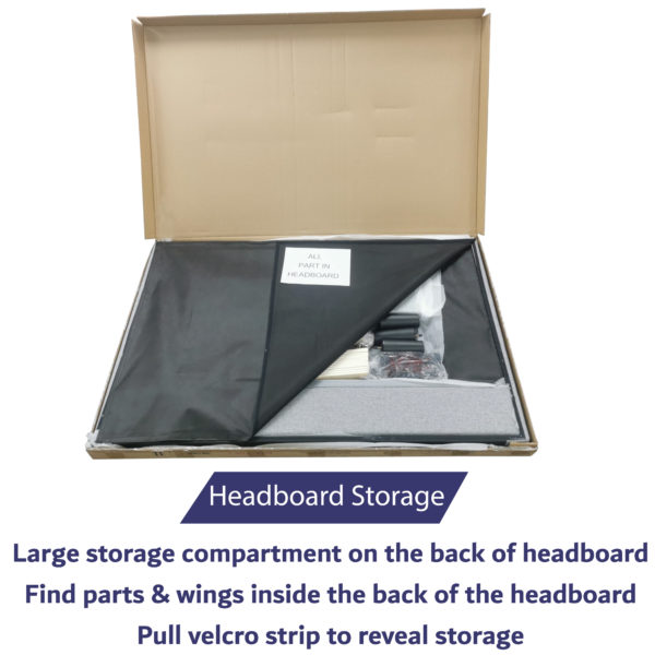 Headboard Storage compartment