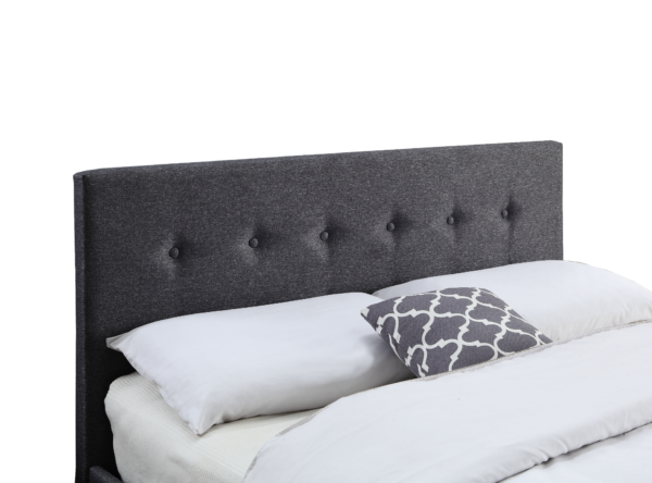 Dark Grey Studded Bed