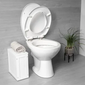 Anti Bacterial Easy Clean White Toilet Seat