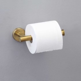 Gold Toilet Roll Holder Horizontally Fitted