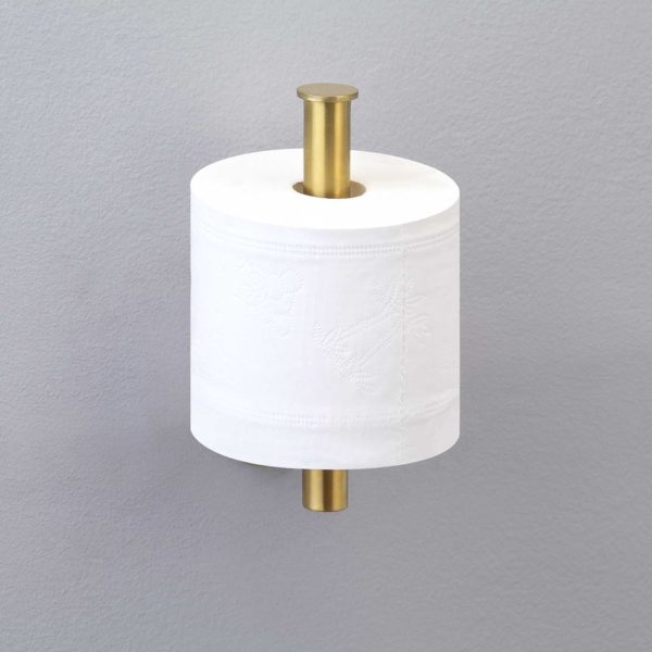 Gold Toilet Roll Holder Vertically Fitted