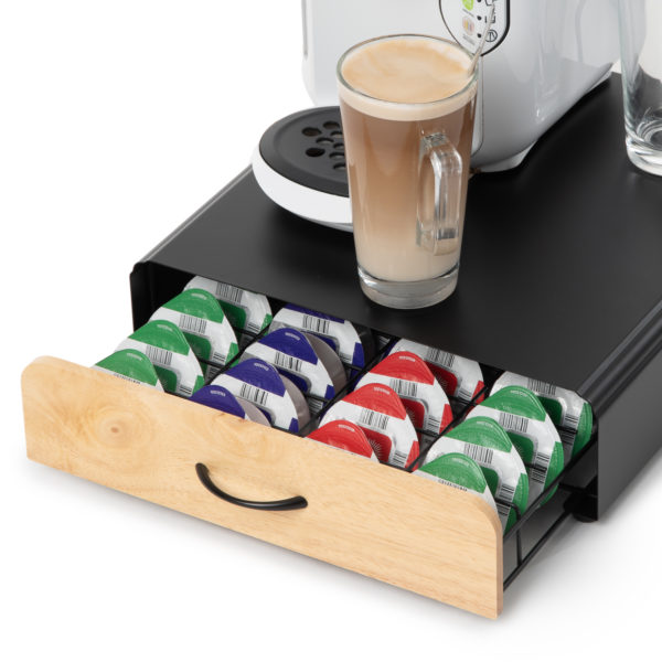 64 Tassimo Coffee Pod Holder with Wooden Front