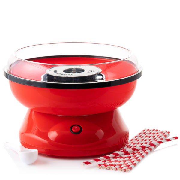 Electric Red Candy Floss Maker with Accessories