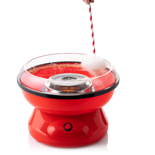 Red Electric Candy Floss Maker with Non-Stick Plates