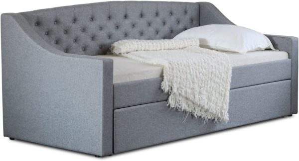trundle day bed grey