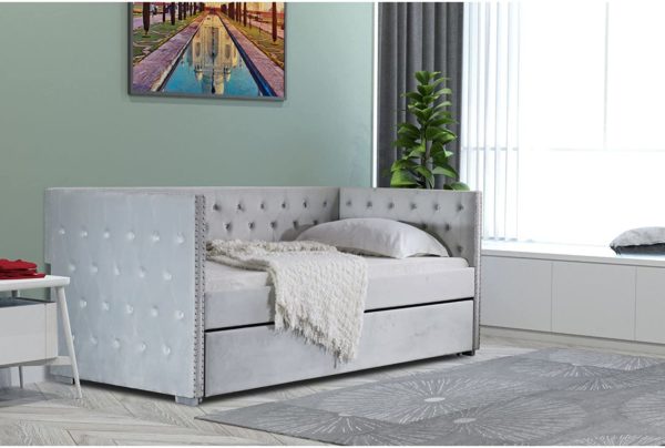 trundle sofa bed grey