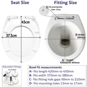 Toilet Seat Measurements