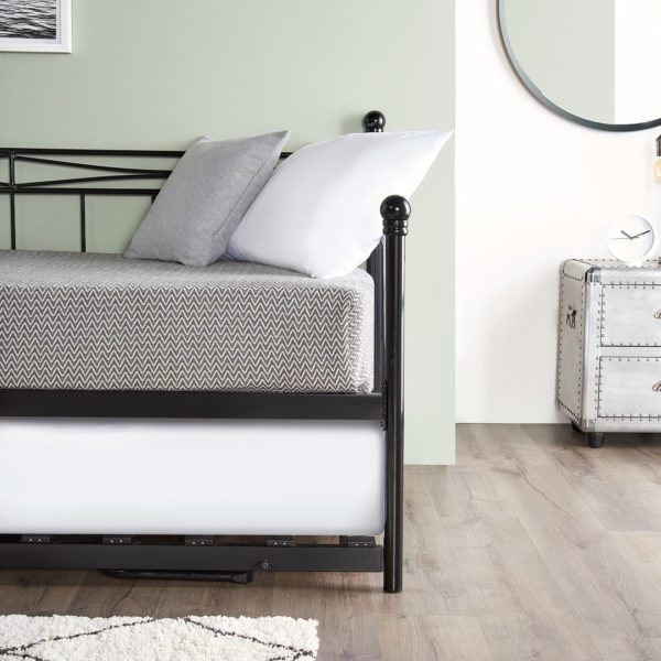 Trundle Day Bed Black