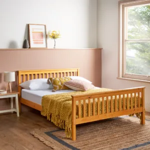 Wooden Double Bed Frame Pine