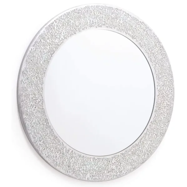 Silver Mosaic Wall Mirror