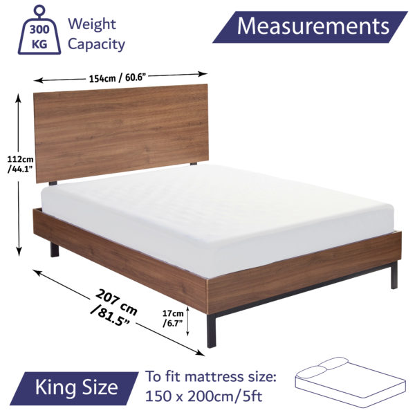 King size Woodend Bed Dimensions