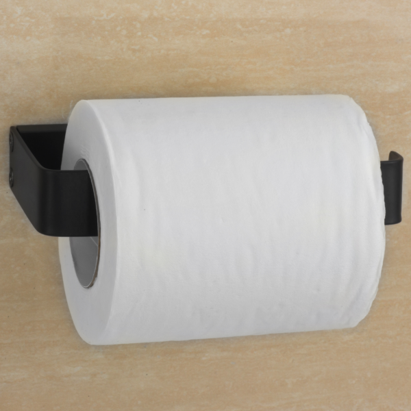 Toilet roll holder black