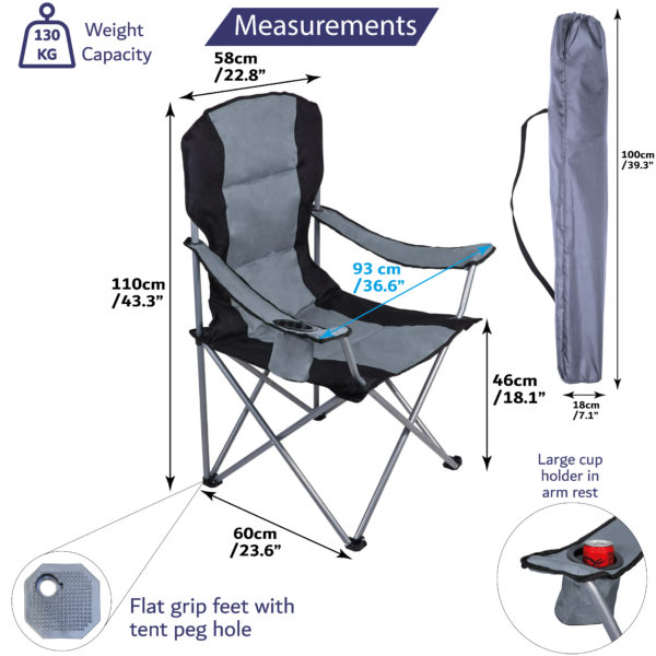 Camping Chair Grey