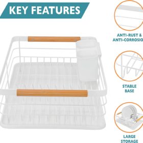dish drainer rack with drip tray