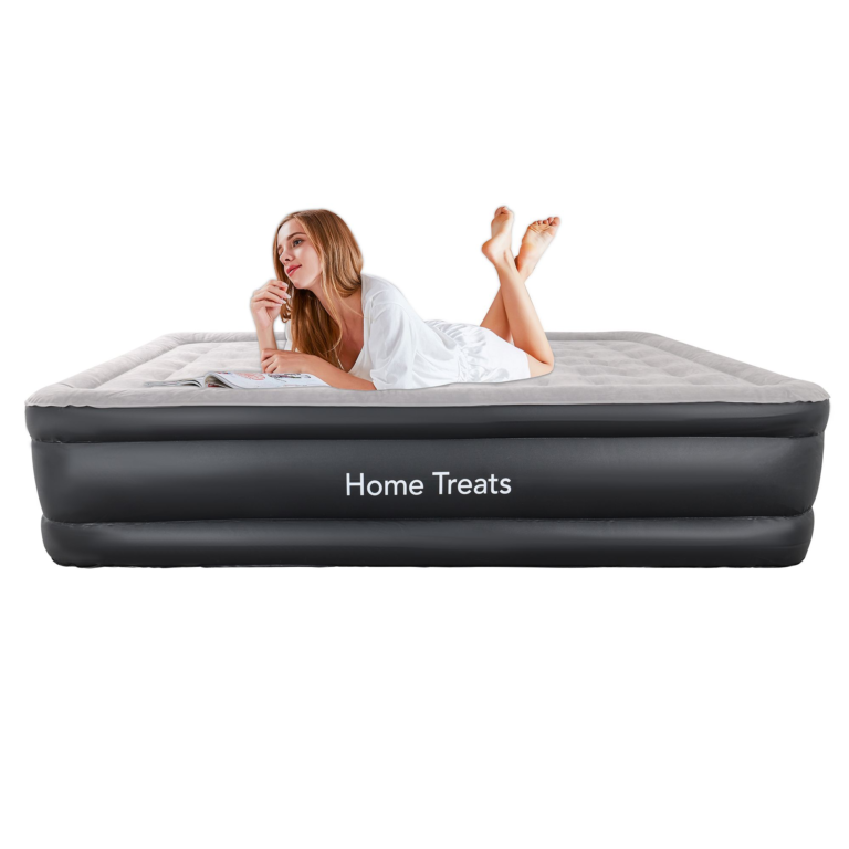 Inflatable Air Bed Double Sleeper With Built In Pump - Home Treats UK