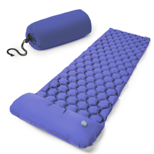 Inflatable Camping Mattress Blue