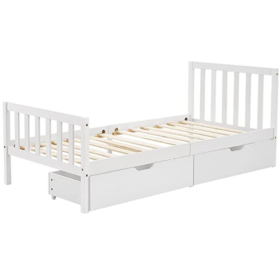 bed with under bed storage drawers