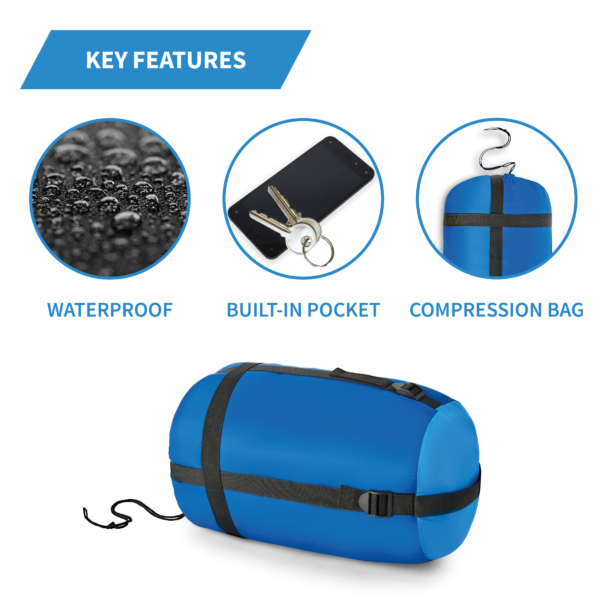 Sleeping bag waterproof with pocket