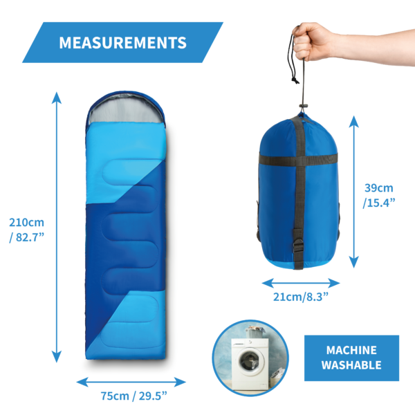 Sleeping bag dimensions