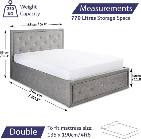 Double Ottoman Bed Double