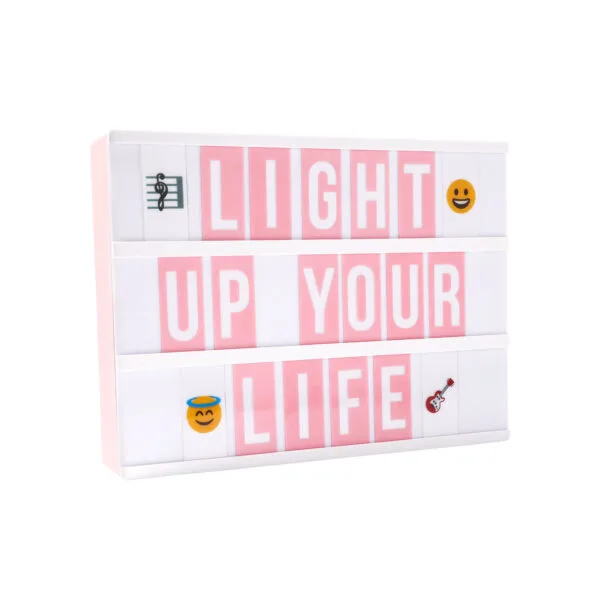Cinema Light Box With Pens Letter & Emojis