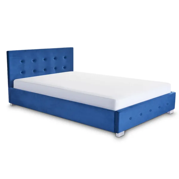 blue ottoman bed frame